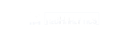 White variation of the Nedanalytics logo, 438 by 123 pexels